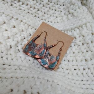 2 for 25$ Elegant Copper and Turquoise Earrings